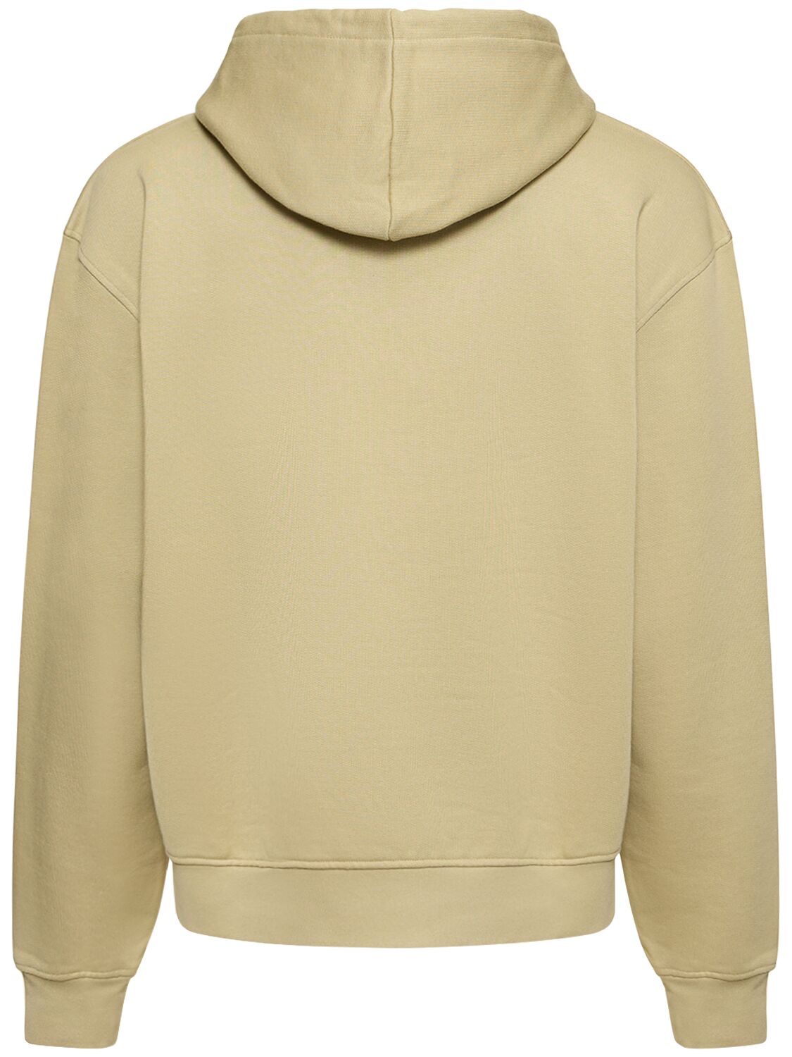 Shop Jacquemus Le Sweatshirt  Cotton Hoodie In Light Khaki