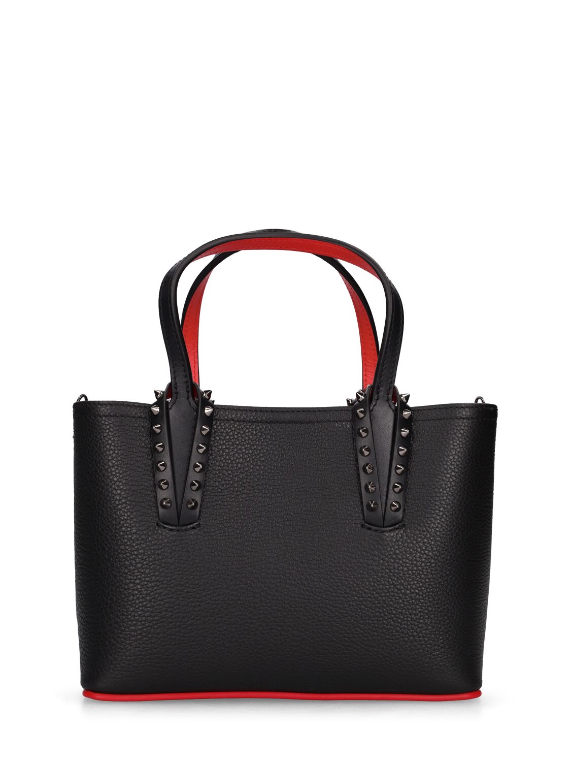 Christian Louboutin Mini Cabata Leather Bag In Black