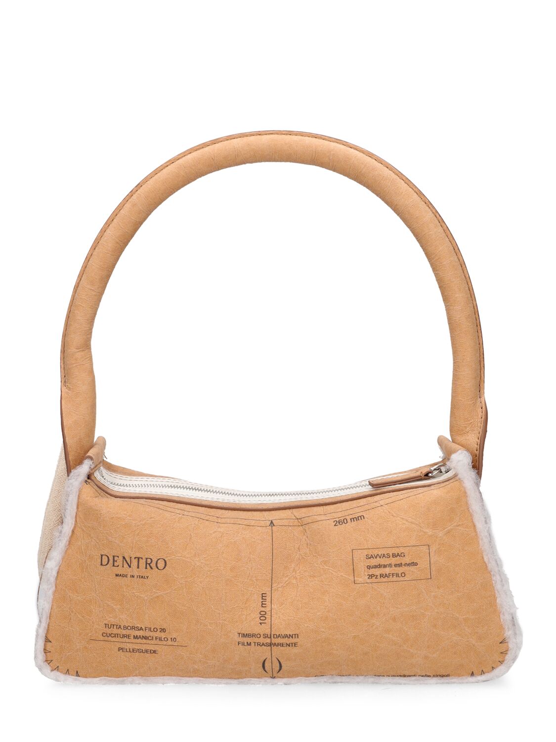 Shop Dentro Savvas Shoulder Bag In Brown