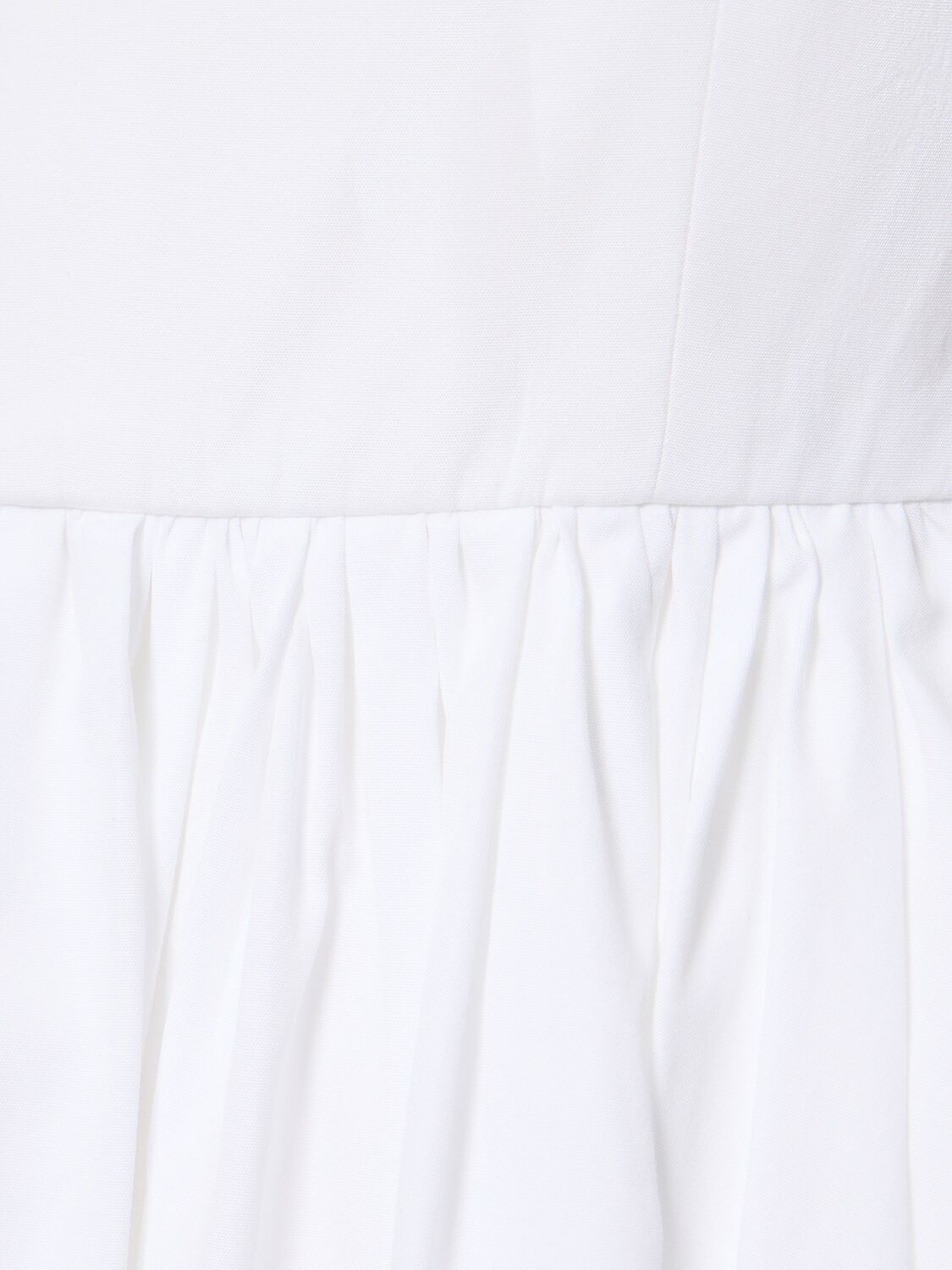 Shop Emilia Wickstead Terry Cotton Poplin Midi Corset Dress In White
