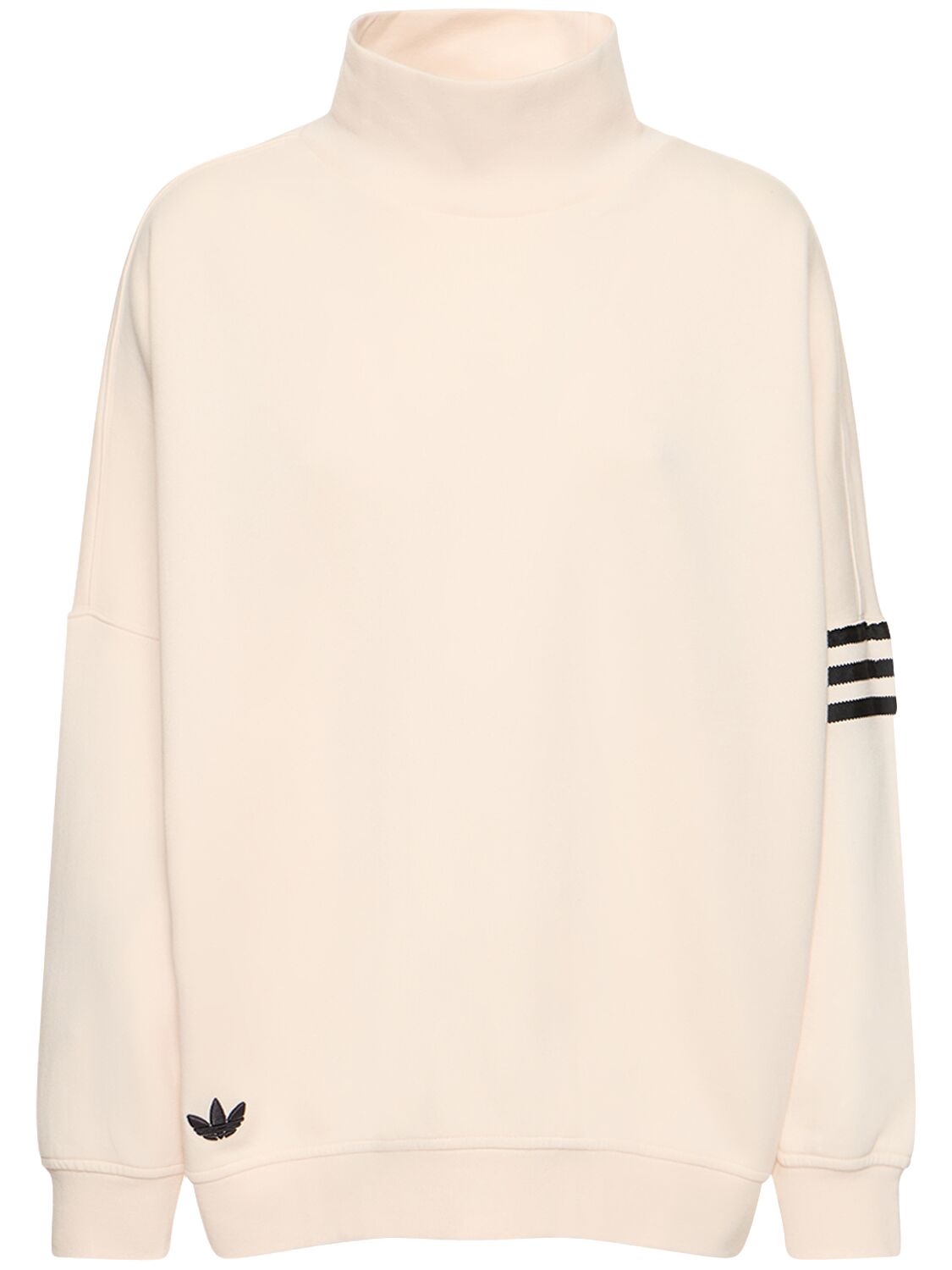 3-stripes Oversize Cotton Sweatshirt – WOMEN > CLOTHING > SWEATSHIRTS