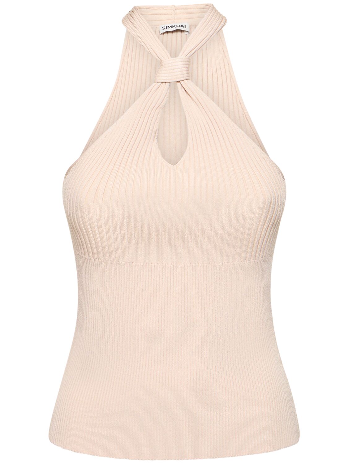 Image of Andrea Tech Halter Knot Top