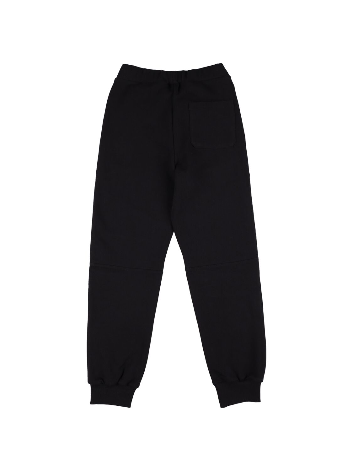 Shop Balmain Organic Cotton Sweatpants W/logo In Black