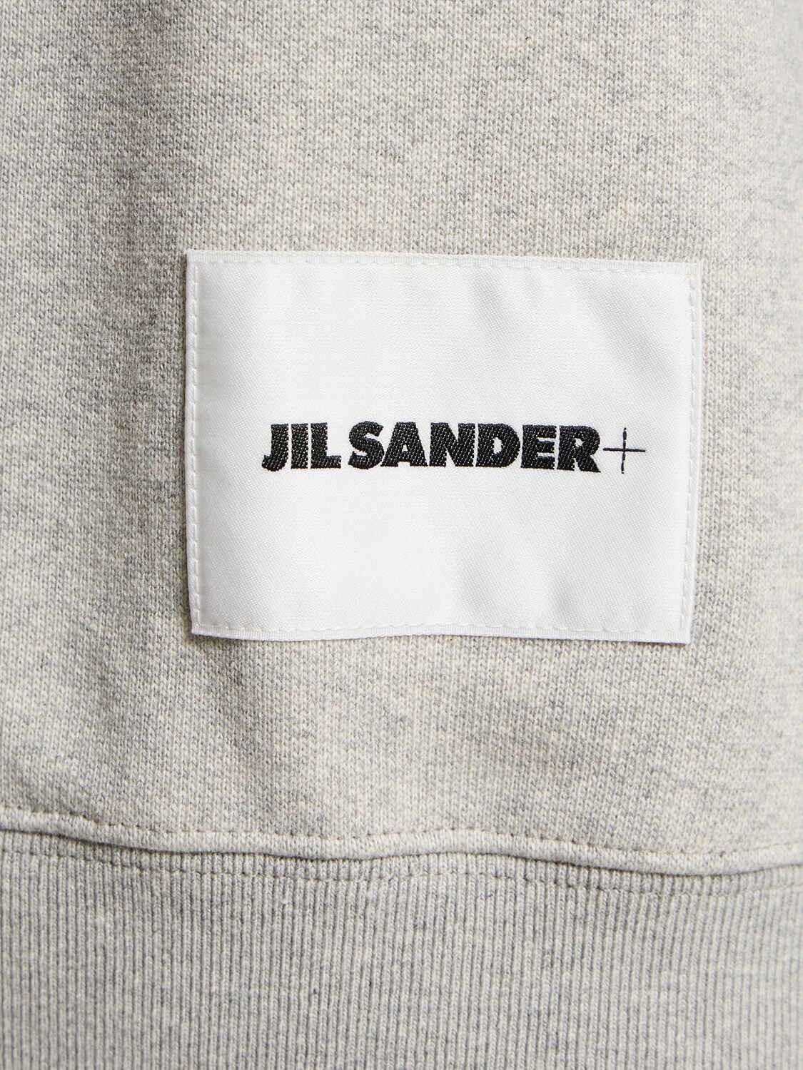 Shop Jil Sander Compact Cotton Terry Sweatshirt Hoodie In Powder Green