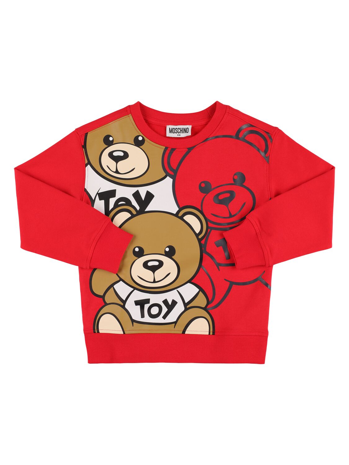 Rubberized Logo Cotton Blend Sweatshirt – KIDS-BOYS > CLOTHING > SWEATSHIRTS