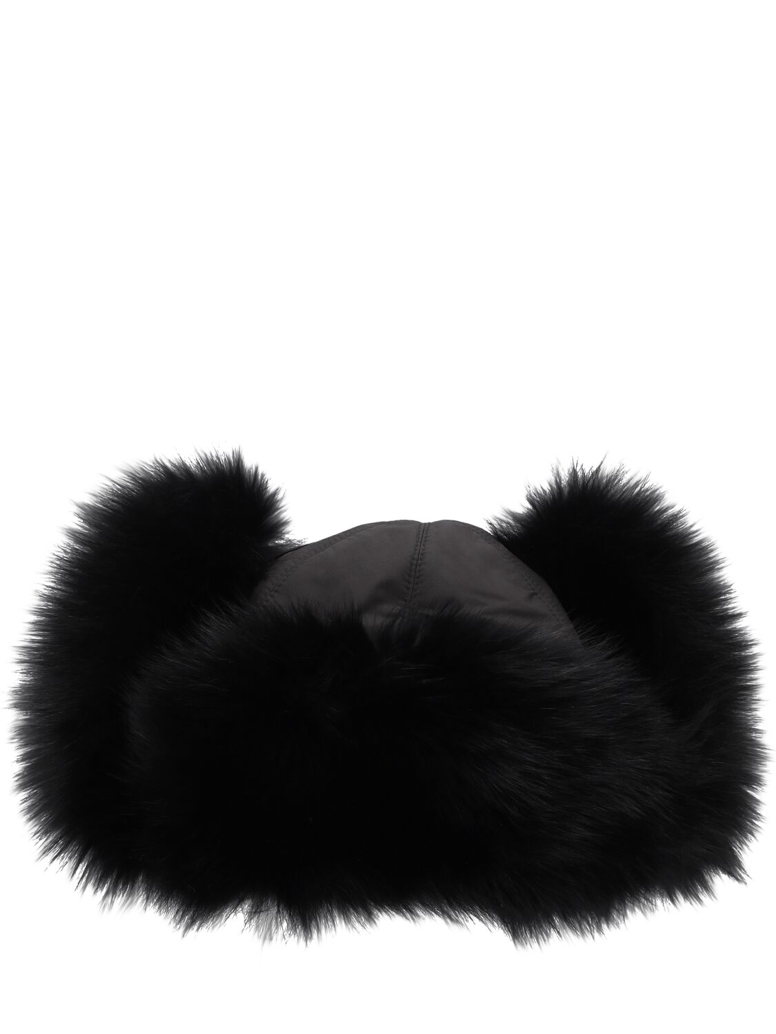 Shop Yves Salomon Enfant Fur Chapka Hat In Black