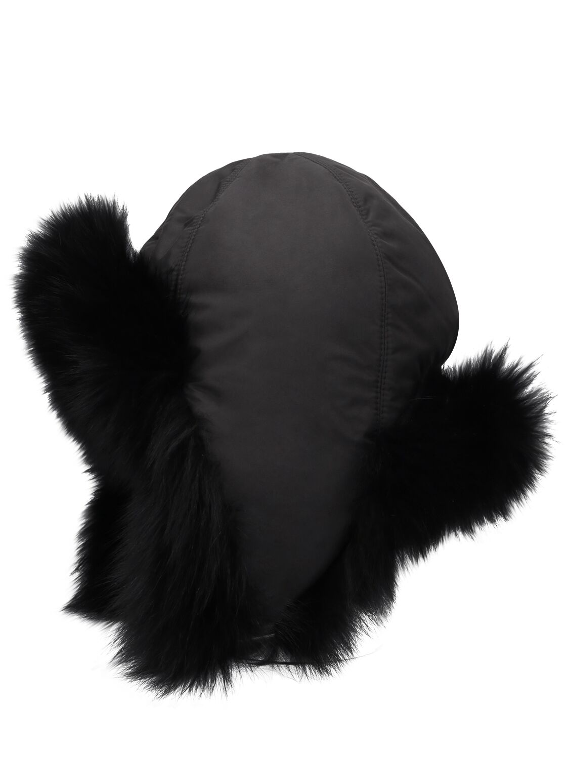 Shop Yves Salomon Enfant Fur Chapka Hat In Black