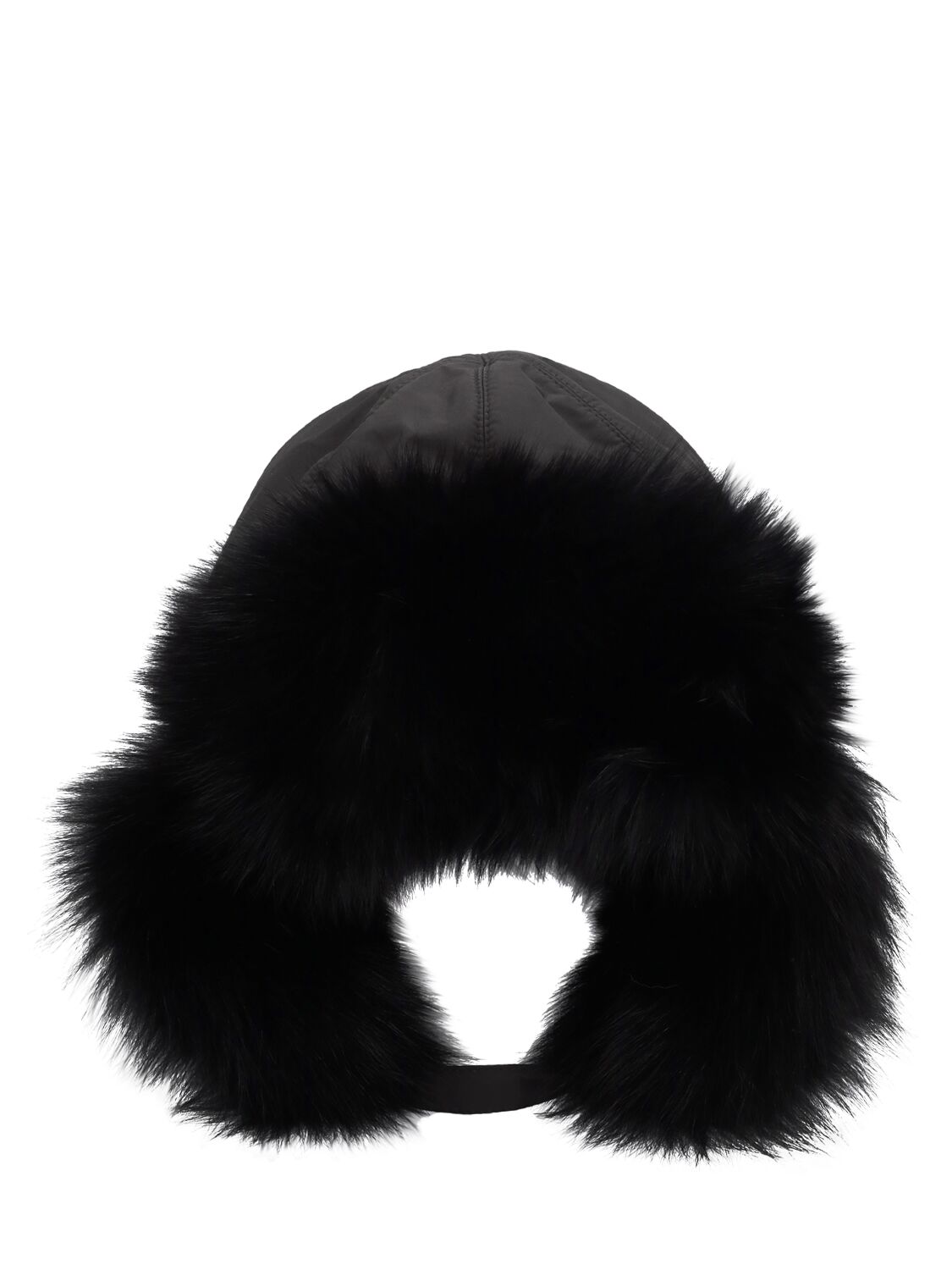 Yves Salomon Enfant Babies' Fur Chapka Hat In Black