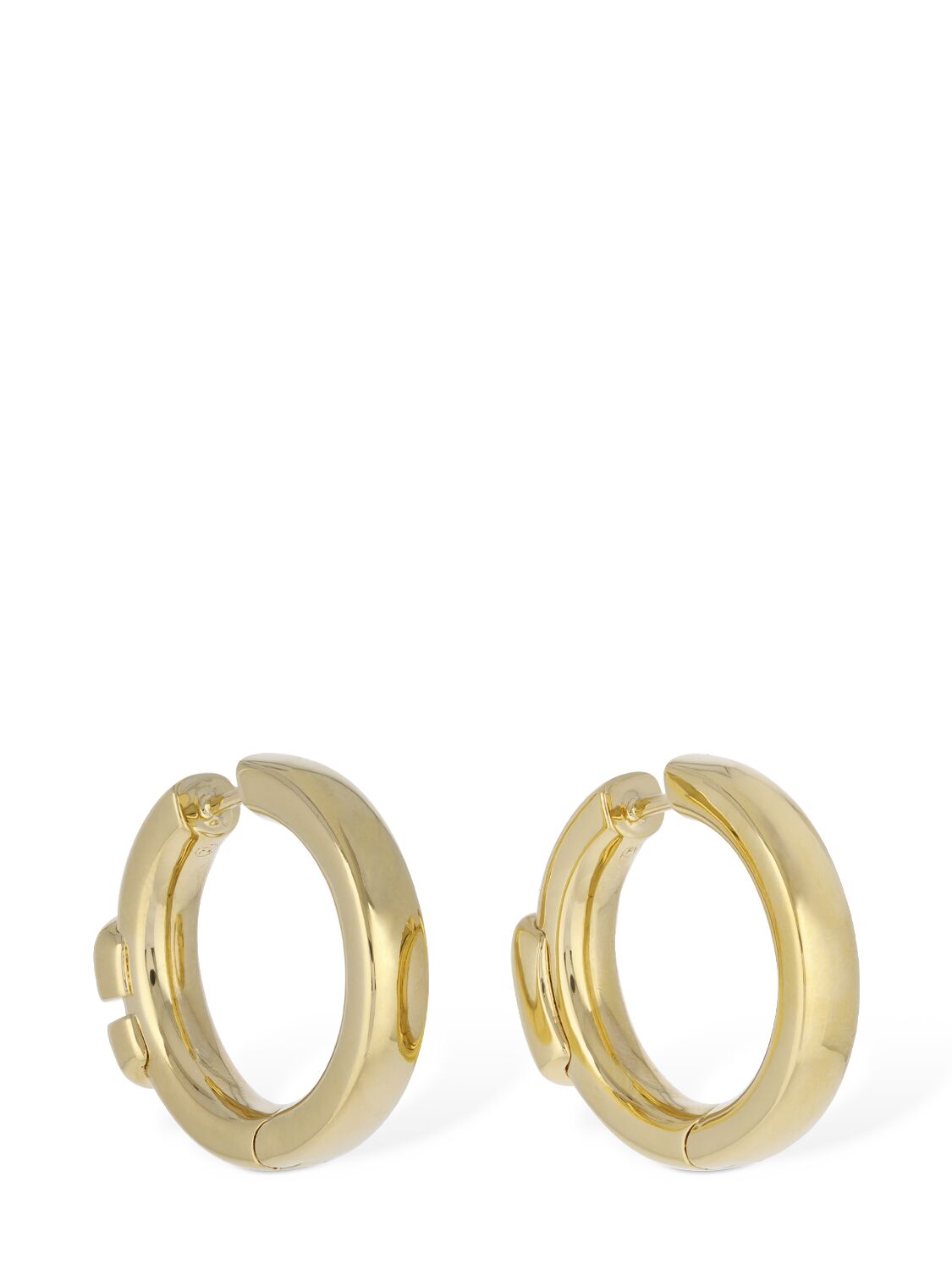 Shop Valentino Mini V Logo Signature Hoop In Gold