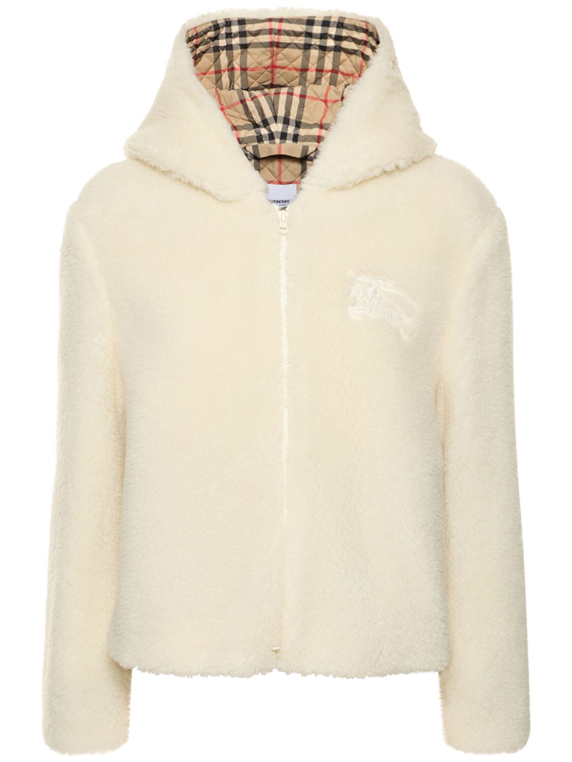 Burberry Austrel Fleece Hooded Jacket