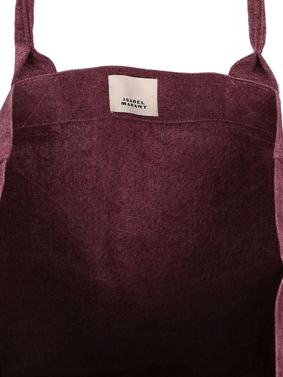 Shop Isabel Marant Yenky Cotton Tote Bag In Purple