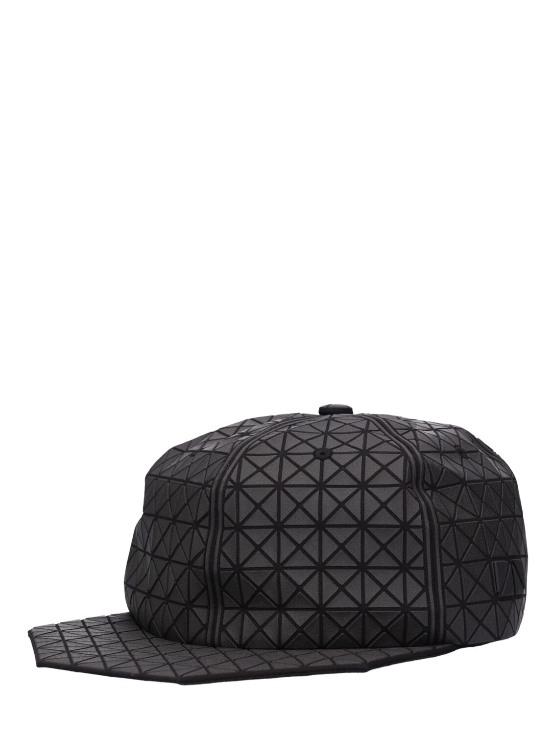 Black Flat Cap In Matte Black