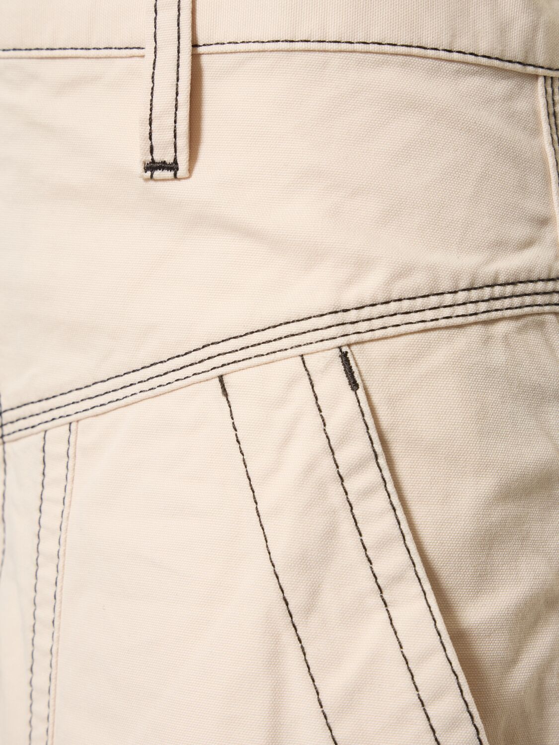 Shop Marant Etoile Denzel Cotton Wide Pants In Ecru