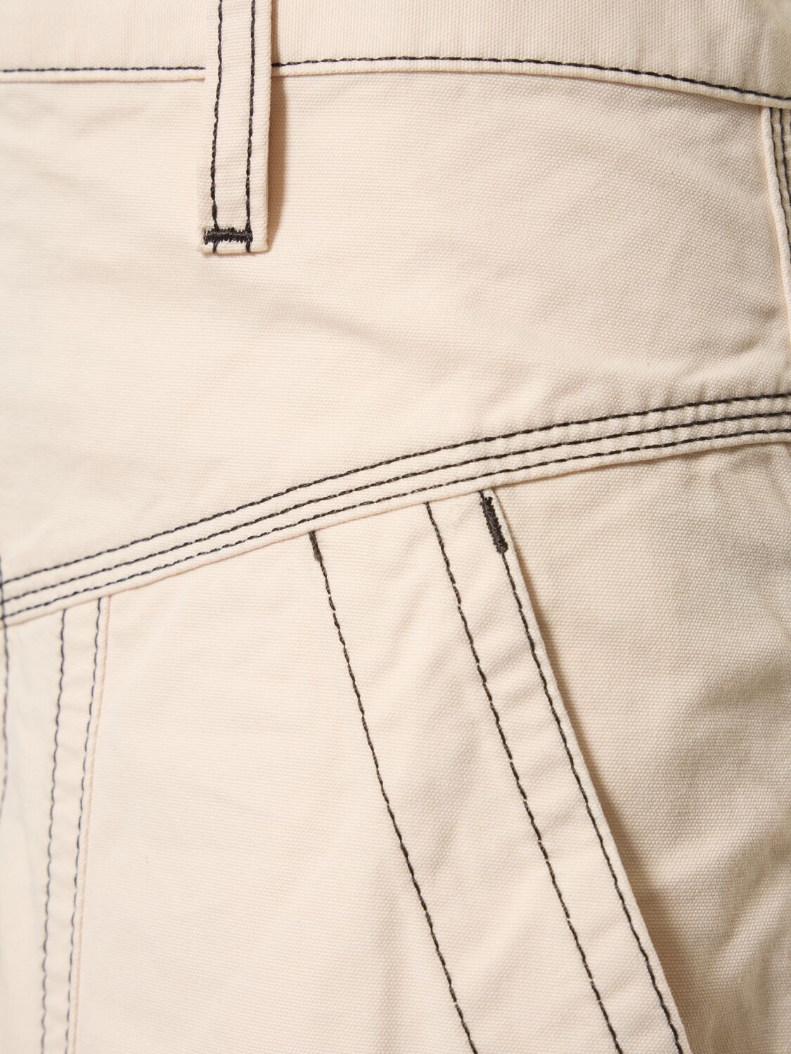 Isabel Marant Étoile Denzel Cotton Wide Pants In Ecru