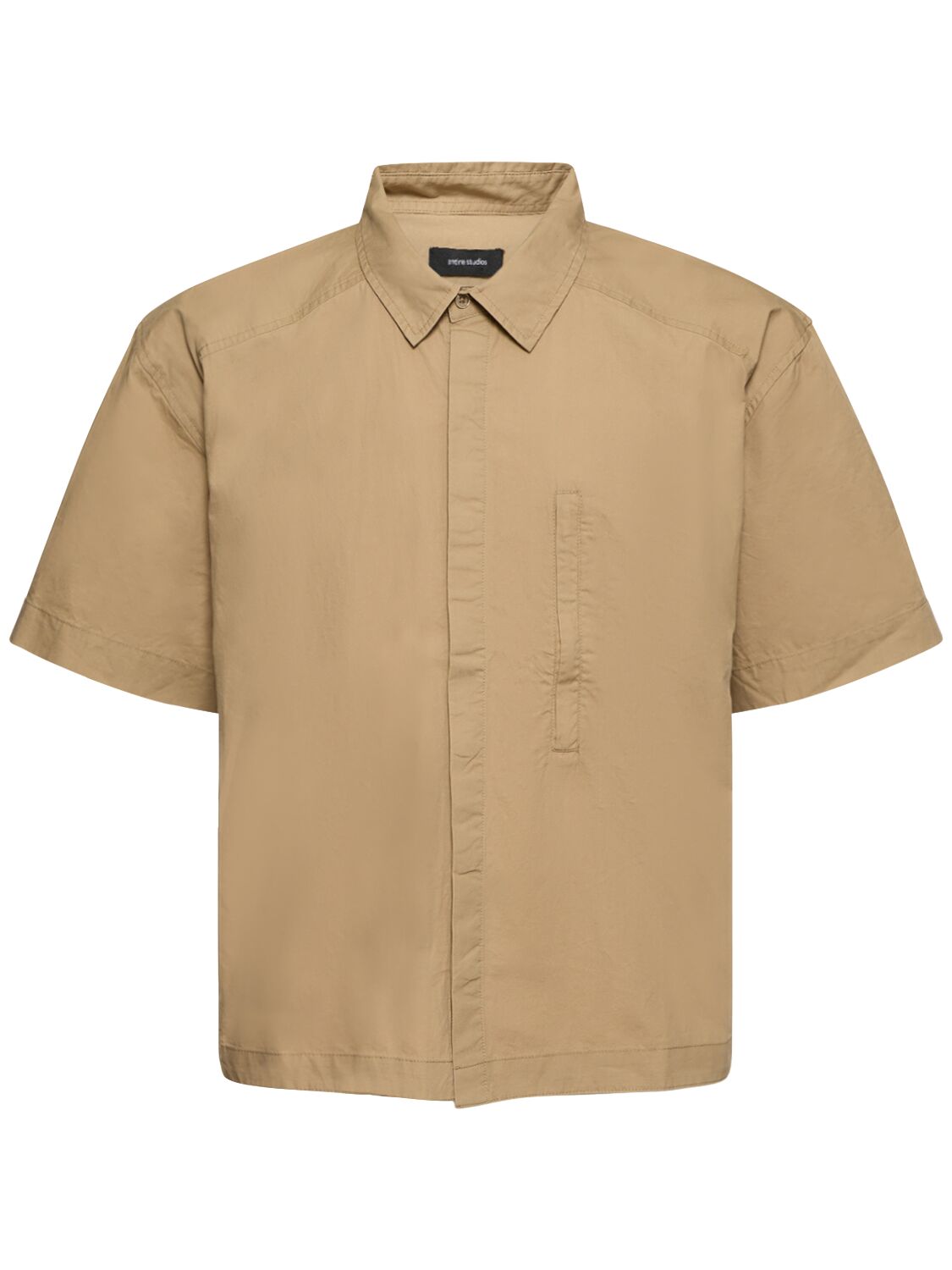 Image of Short Sleeve Cotton Shirt