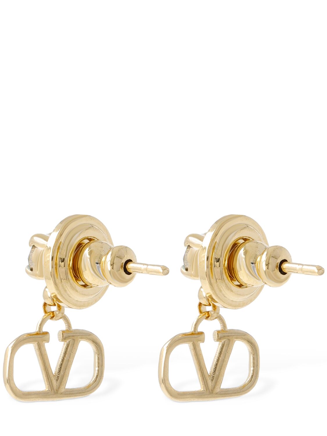 Valentino Garavani Vlogo Signature Crystal Drop Earrings