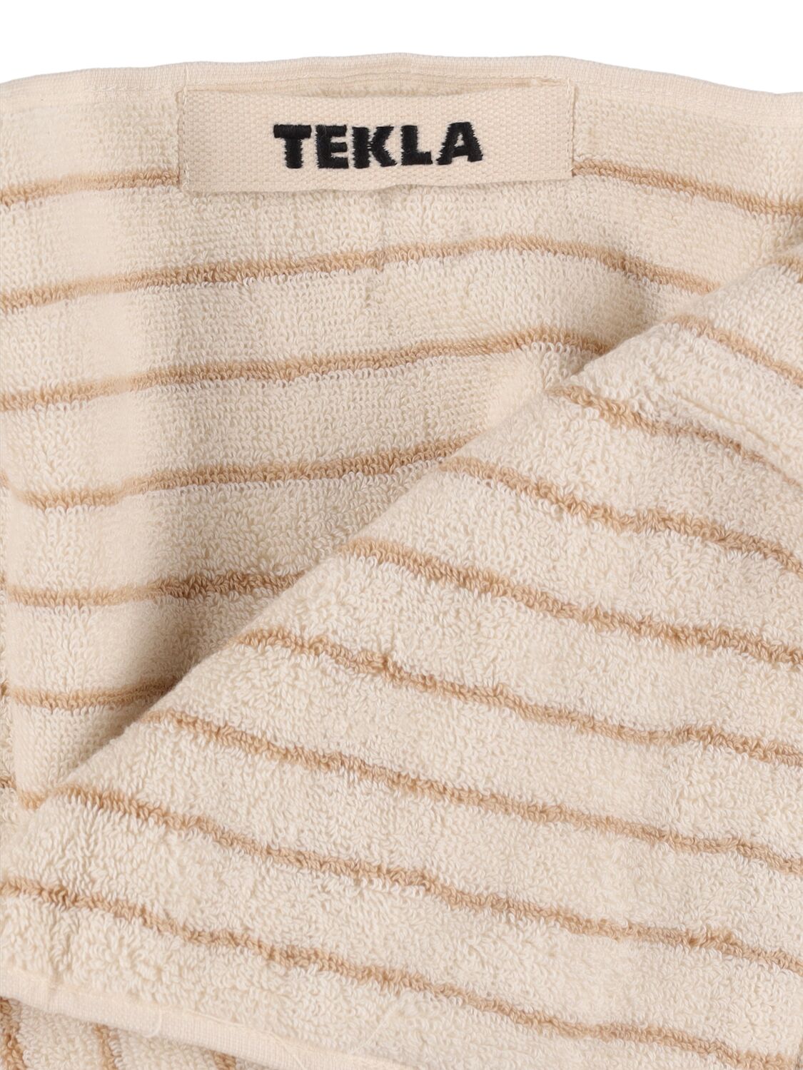 Shop Tekla Set Of 3 Organic Cotton Towels In Beige