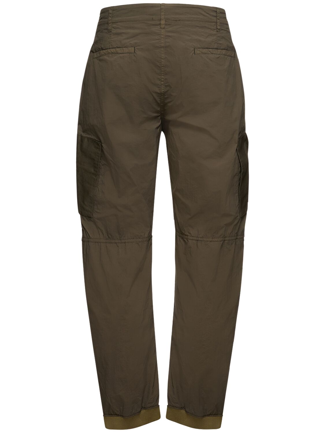 Shop Ten C Long Cargo Pants W/ Pockets In Brown