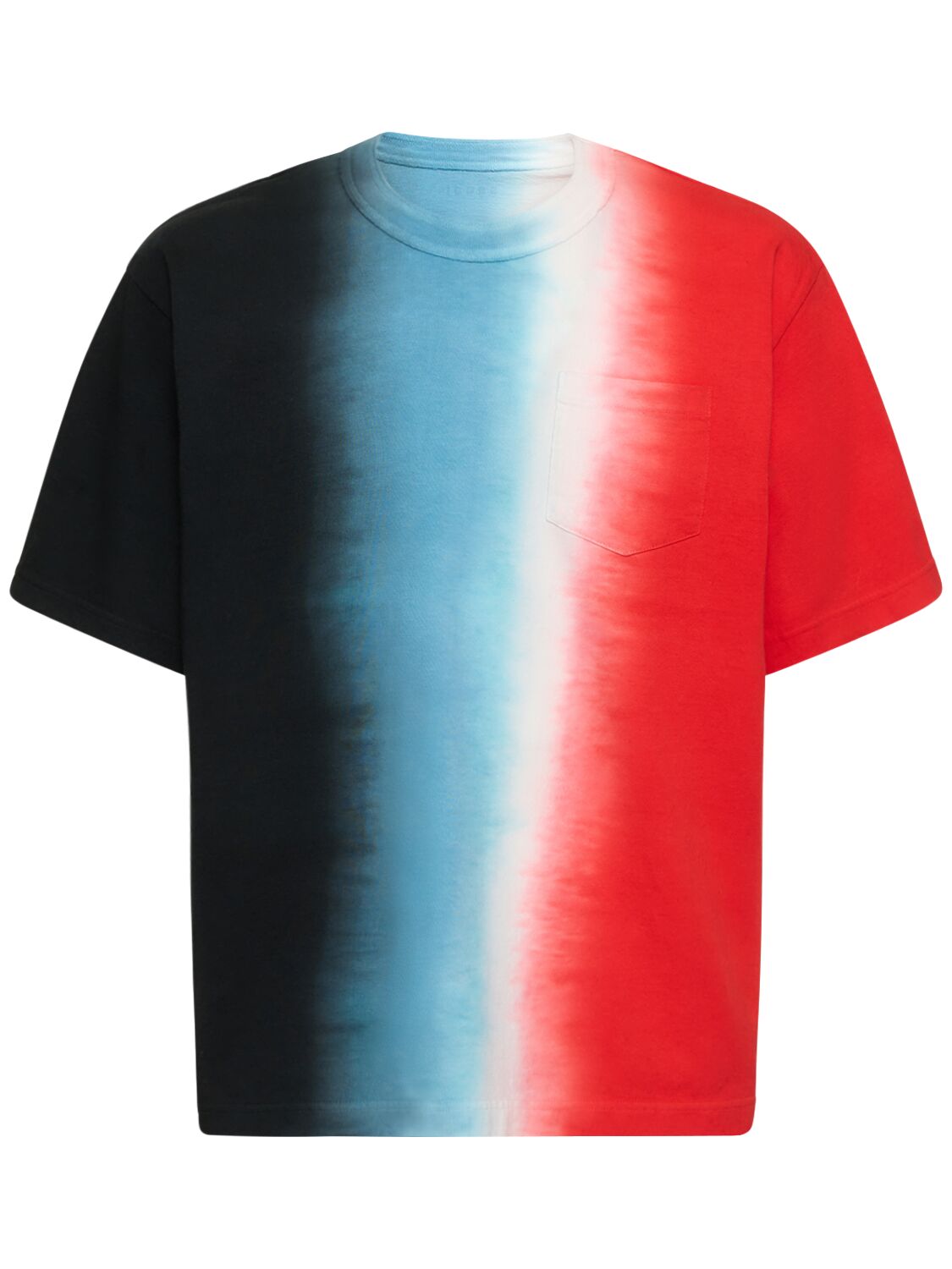 SACAI TIE DYE COTTON JERSEY T-SHIRT