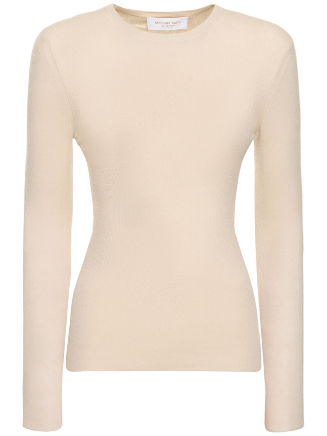 Image of Rib Knit Cashmere Top