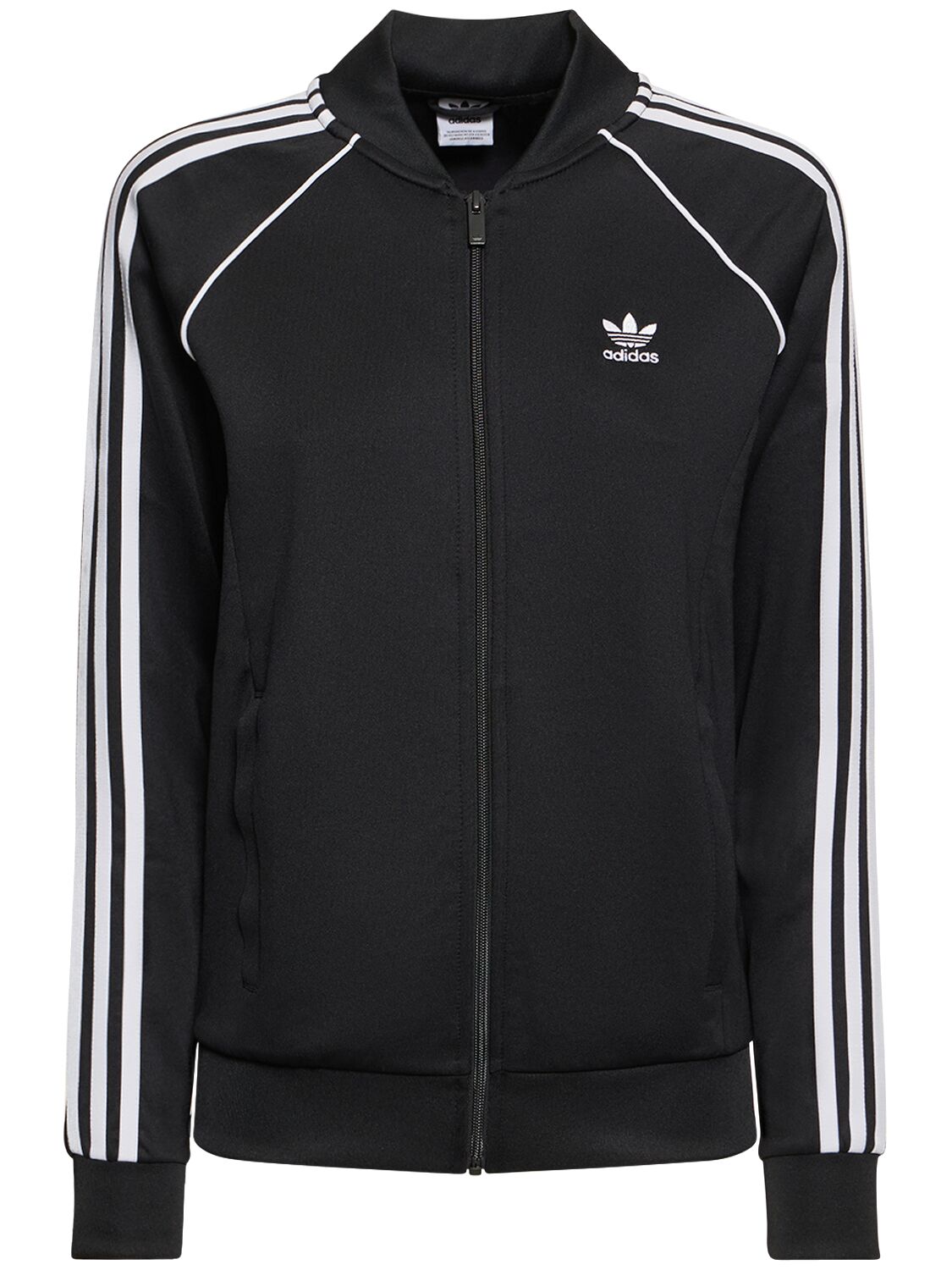 Image of 3-stripes Cotton Blend Zip Track Top