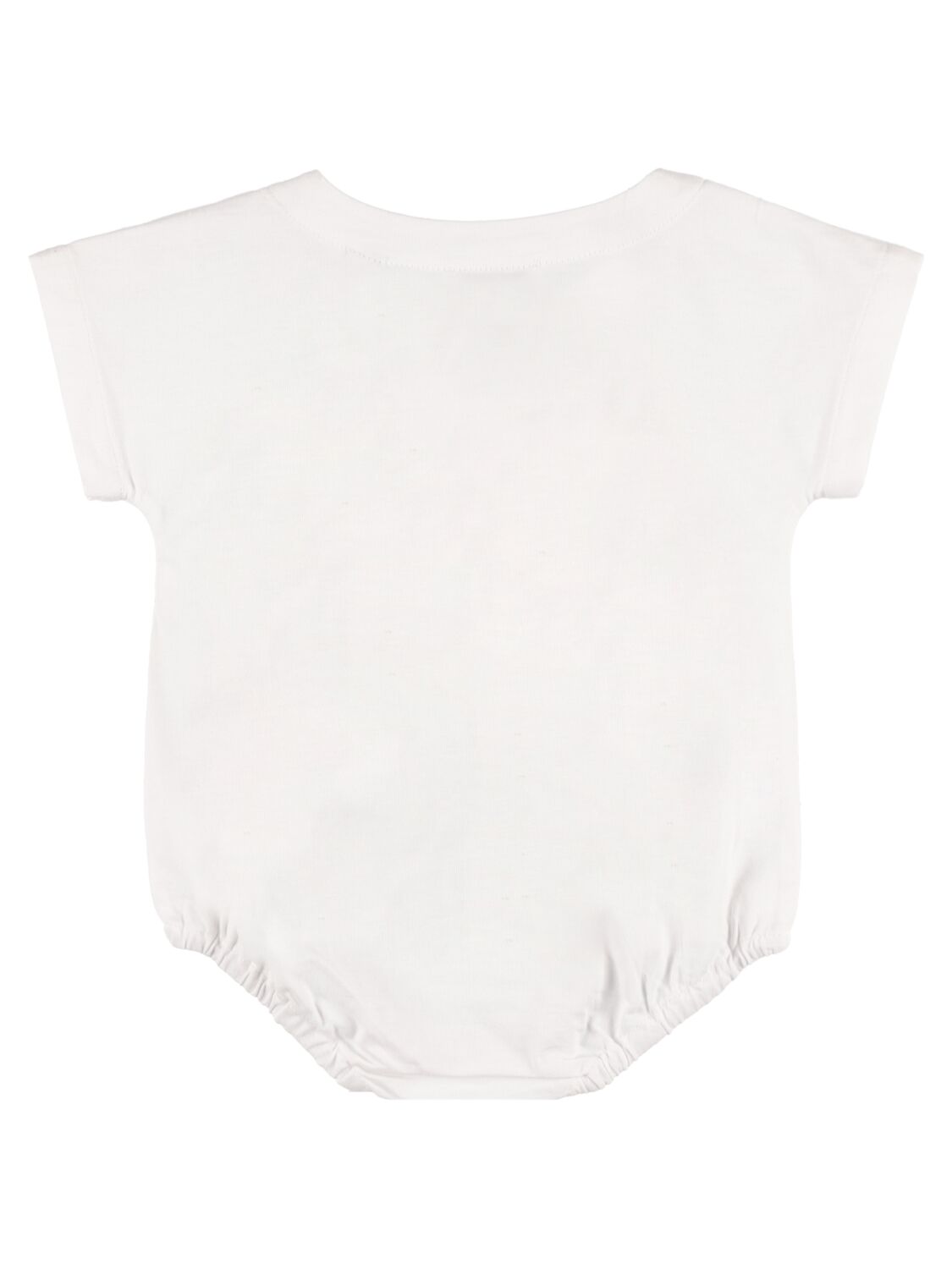 BURBERRY LOGO PRINT COTTON JERSEY BODYSUIT 