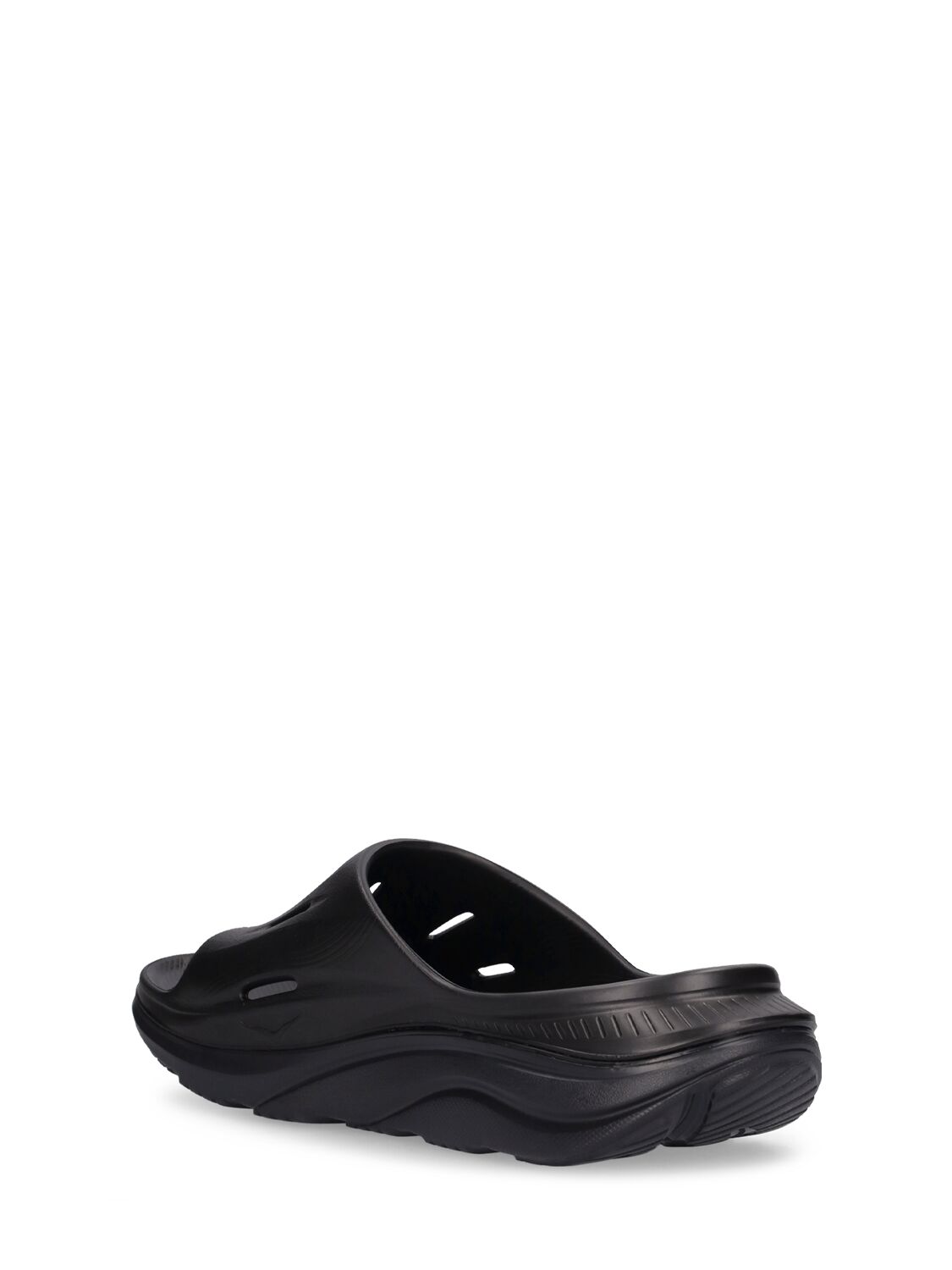 Shop Hoka Ora Recovery Slide 3 Sandals In Black
