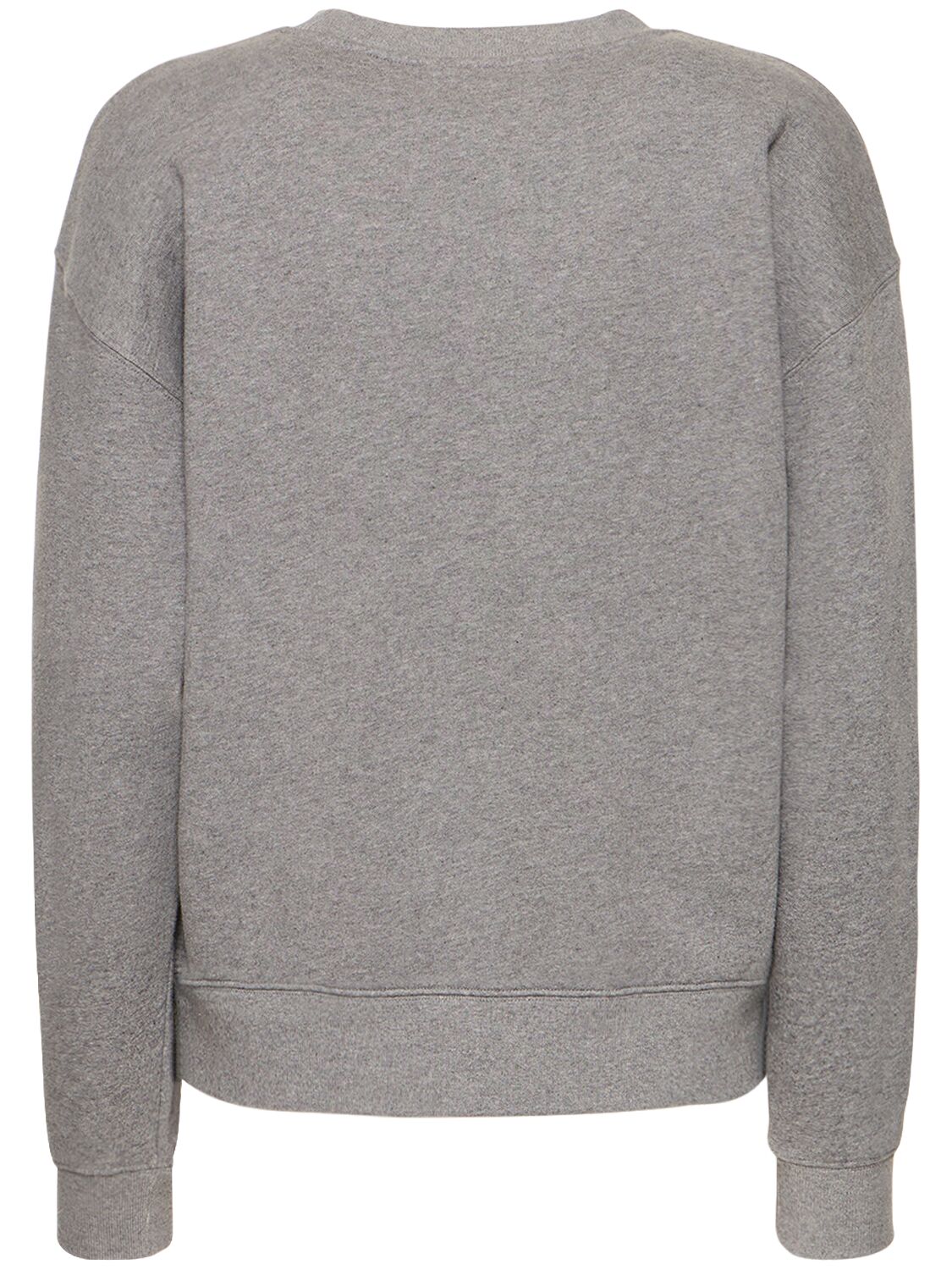 Shop Maison Kitsuné Tonal Fox Head Patch Comfort Sweatshirt In Medium Grey Mel