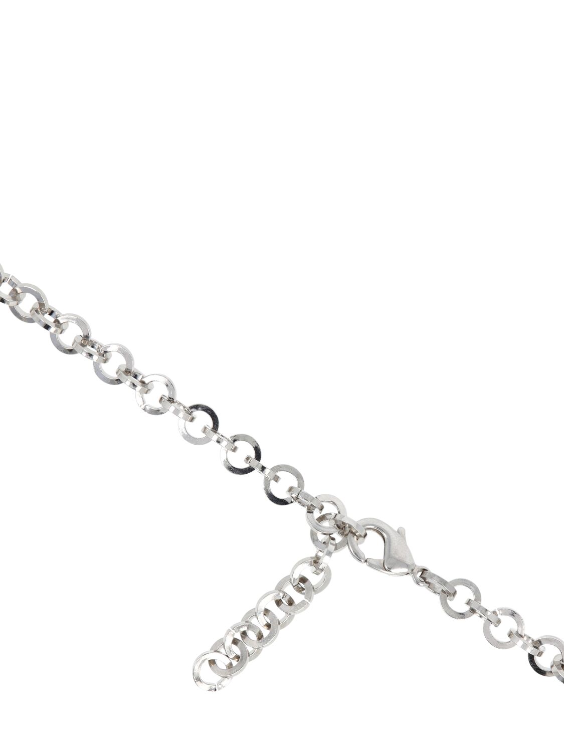 Shop Alessandra Rich Crystal Choker W/ Spikes & Pendant In Silver