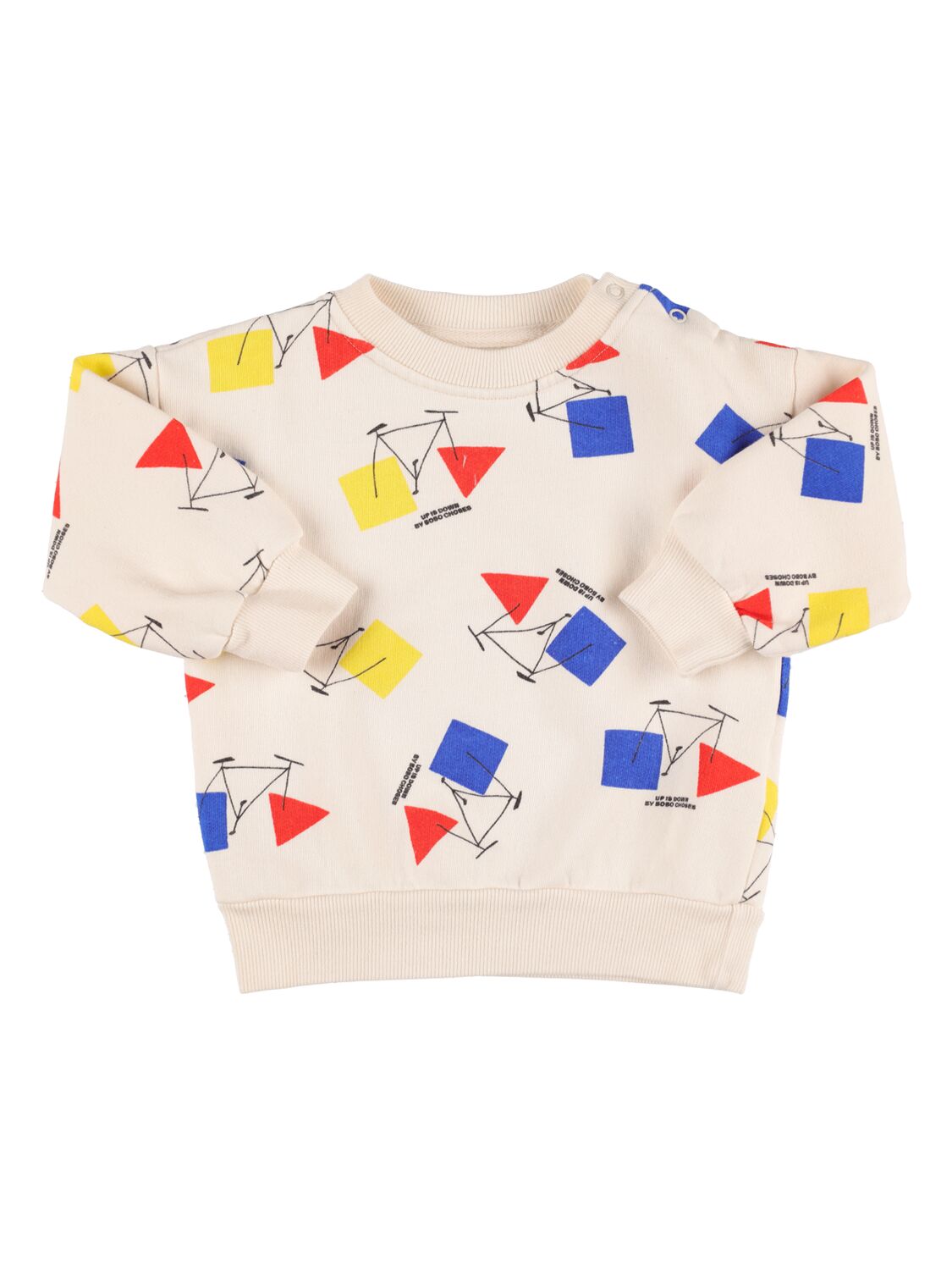 All Over Print Organic Cotton Sweatshirt – KIDS-BOYS > CLOTHING > SWEATSHIRTS