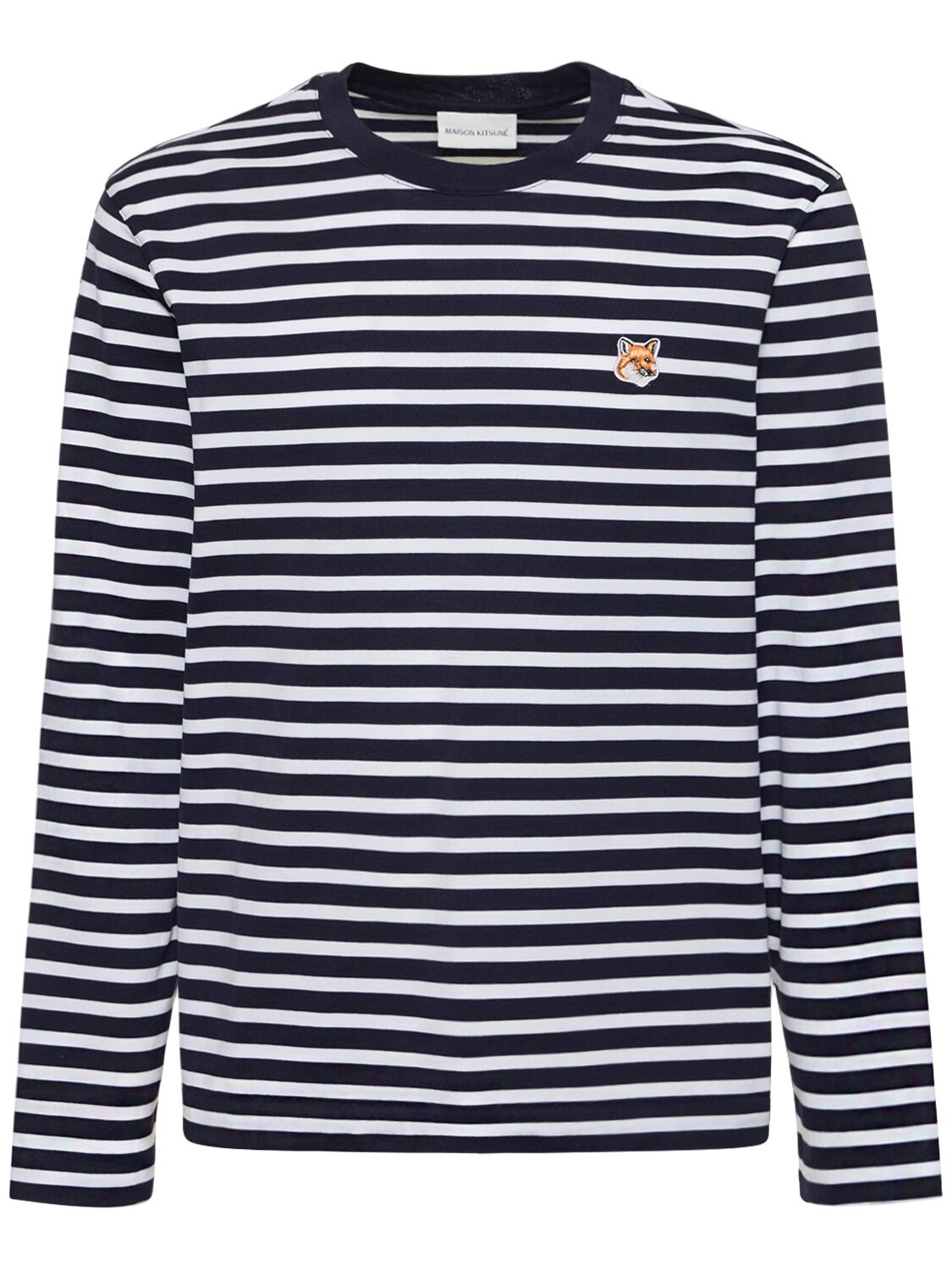Image of Fox Head Patch Striped T-shirt