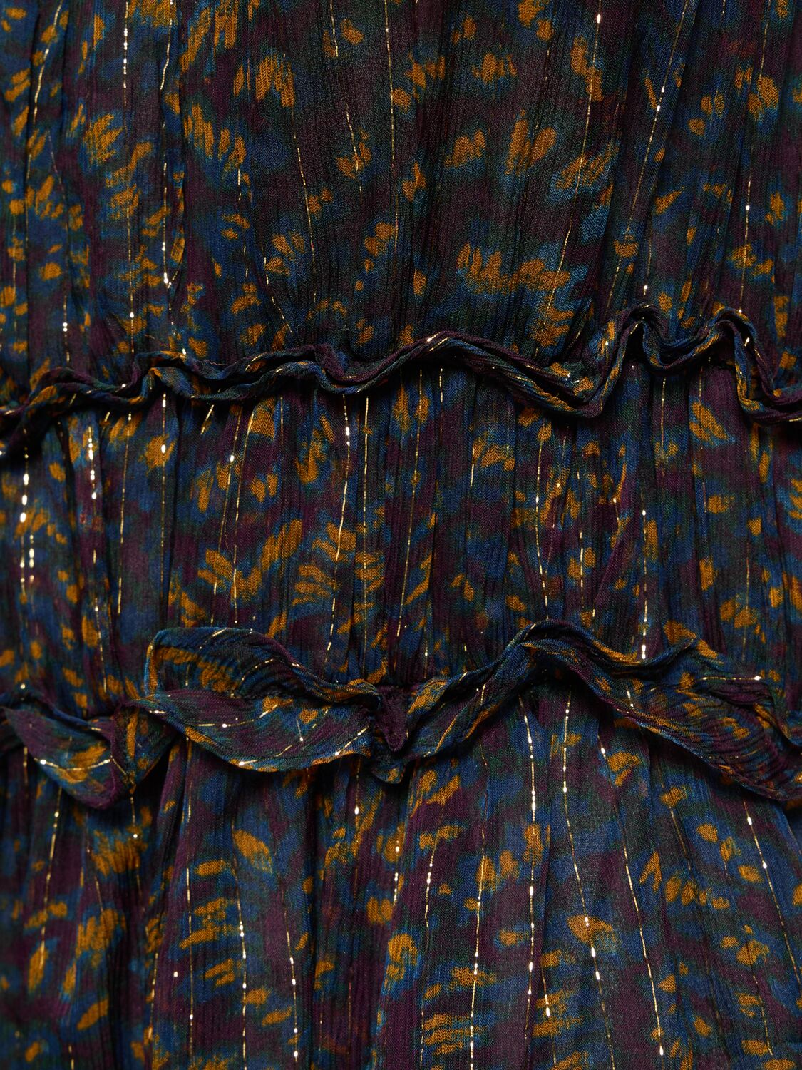 Shop Ulla Johnson Lirra Printed Silk Gown In Multicolor
