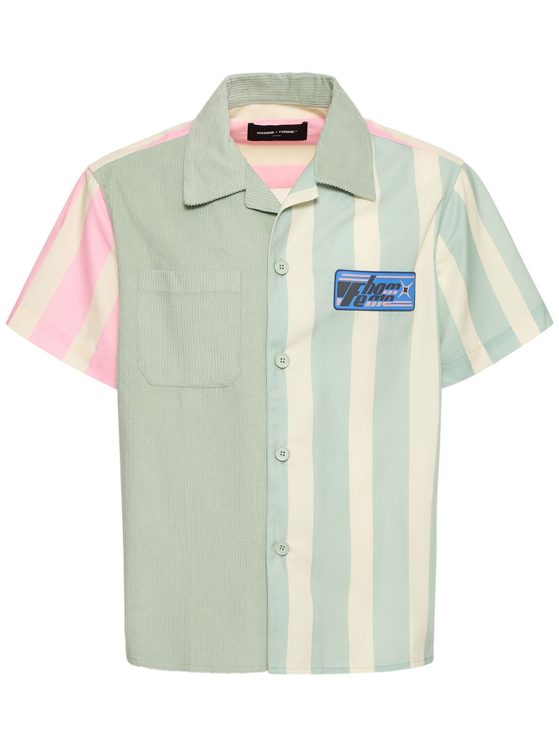 Image of Corduroy & Poplin Bowling Shirt
