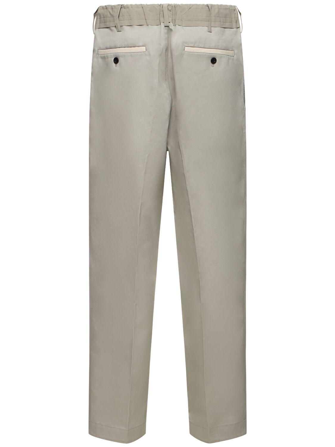 Shop Sacai Cotton Chino Pants In Grey