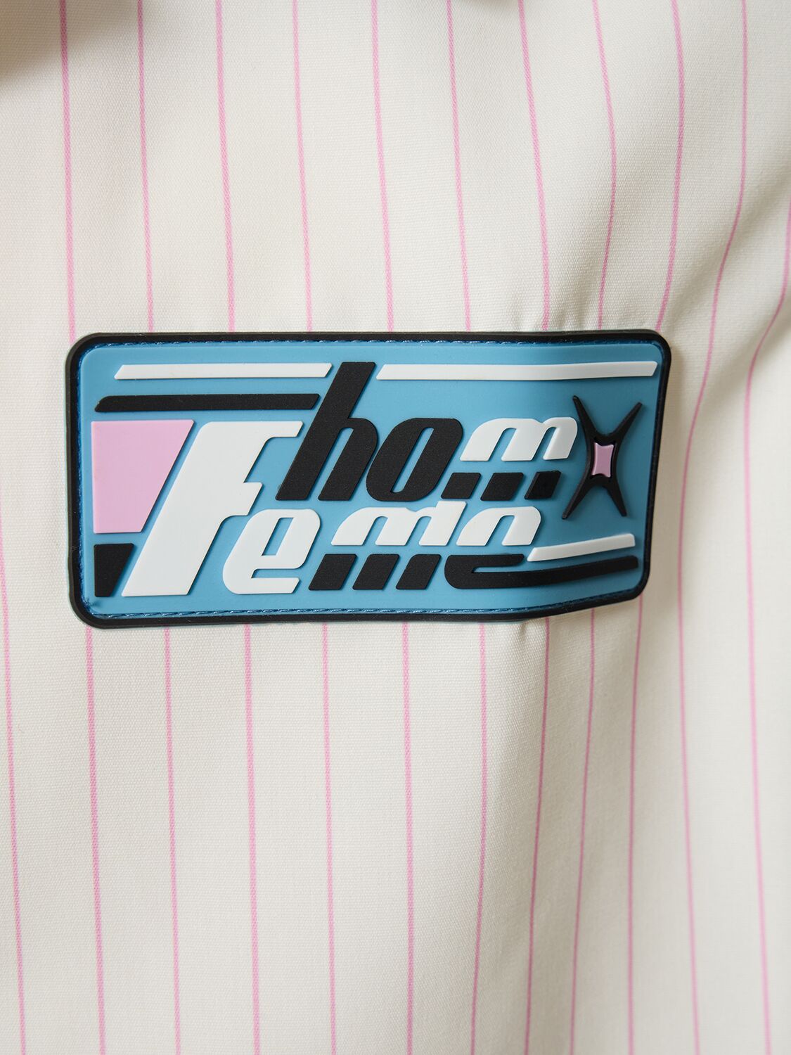 Shop Homme + Femme La Passport & Striped Bowling Shirt In Blue,white