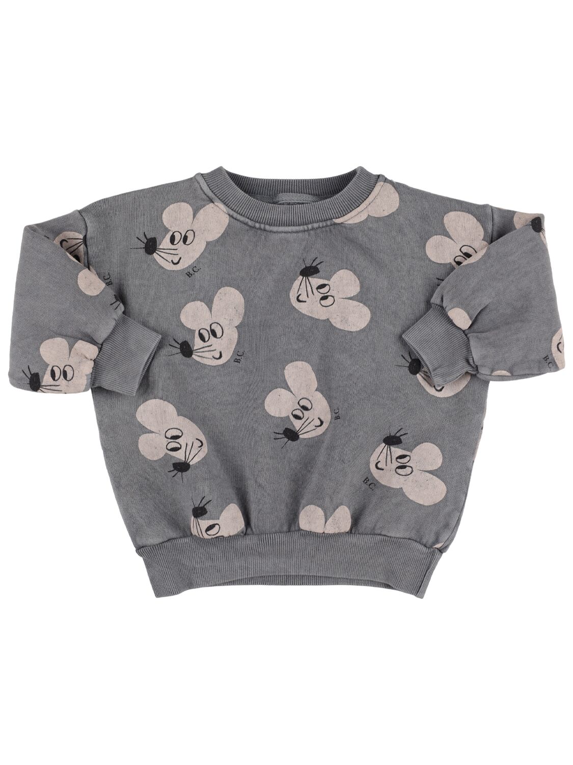 Mouse Print Organic Cotton Sweatshirt – KIDS-BOYS > CLOTHING > SWEATSHIRTS