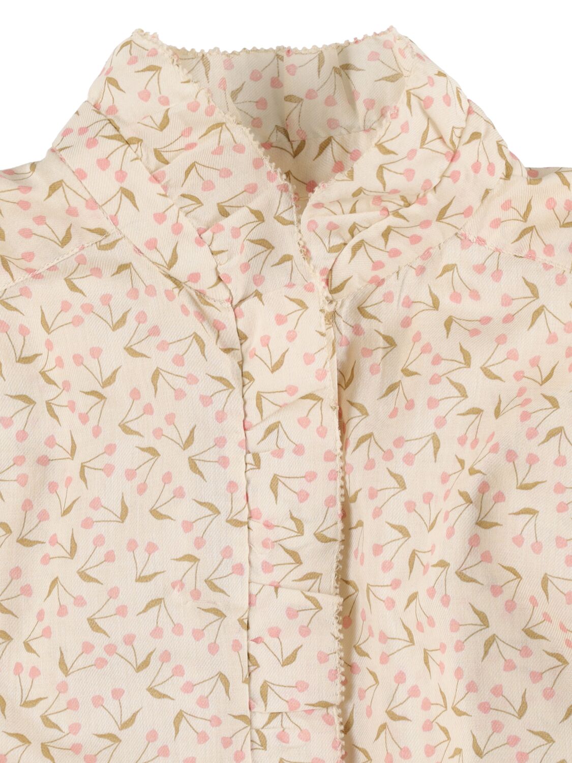 Shop Bonpoint Bree Printed Cotton Shirt In 핑크
