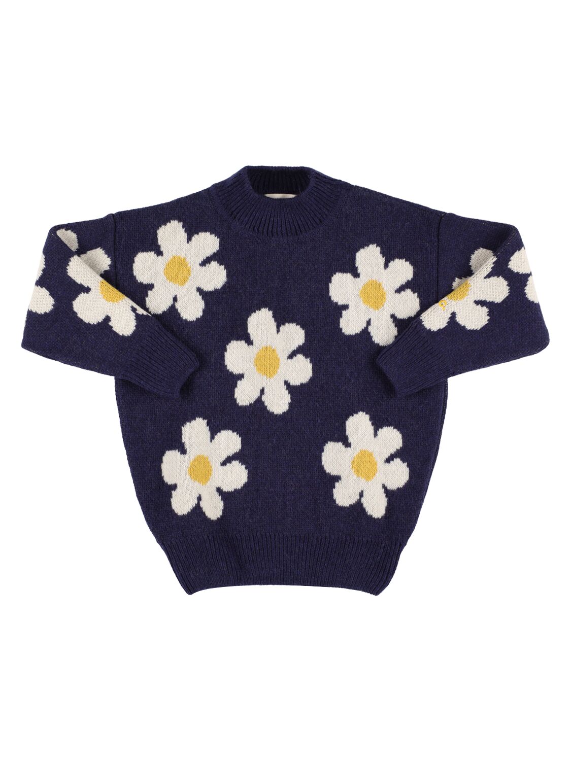 Daisy Print Wool Blend Sweater – KIDS-GIRLS > CLOTHING > KNITWEAR