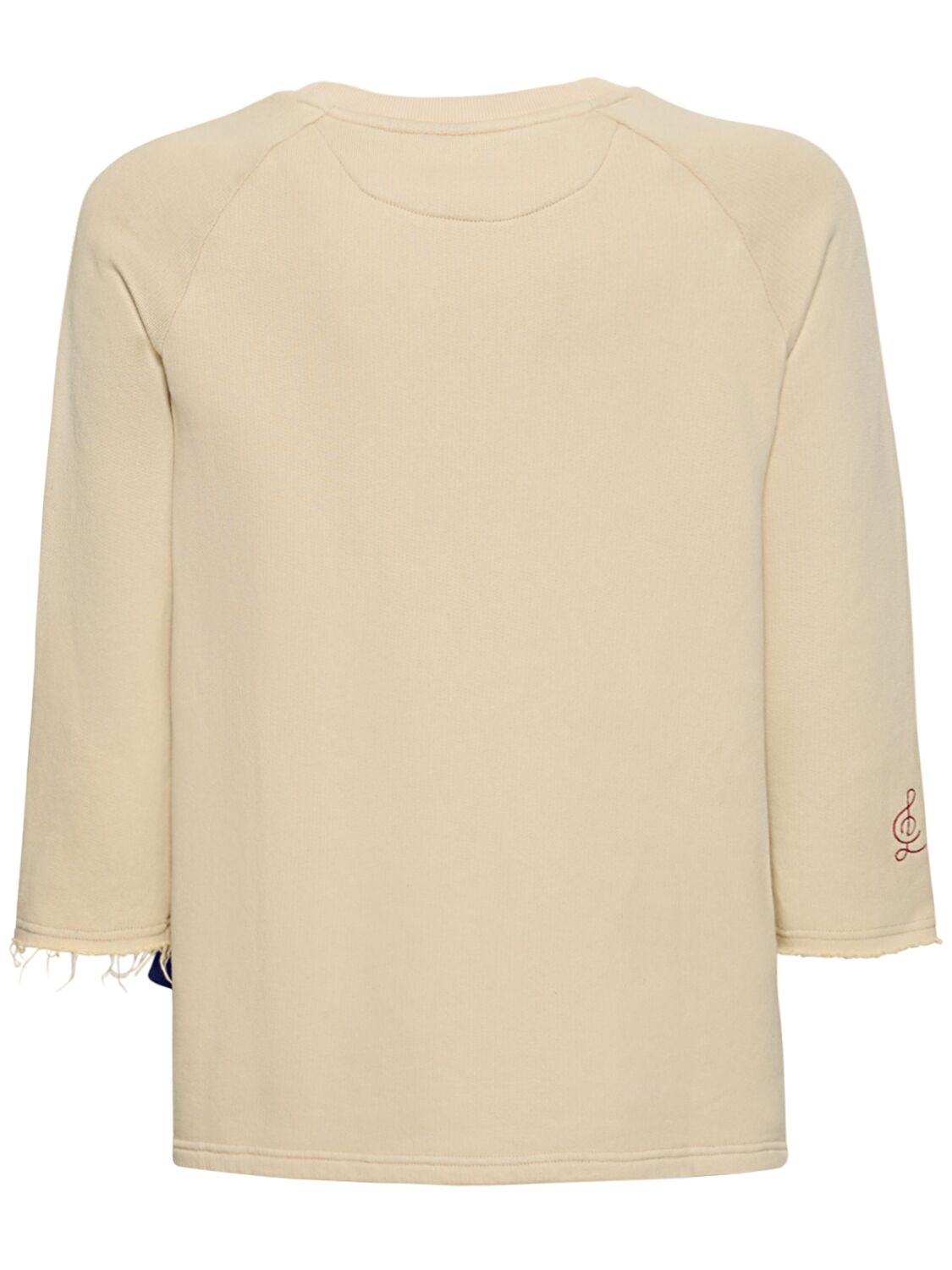 Shop Lifted Anchors Face Off Raglan Long Sleeve Top In Beige