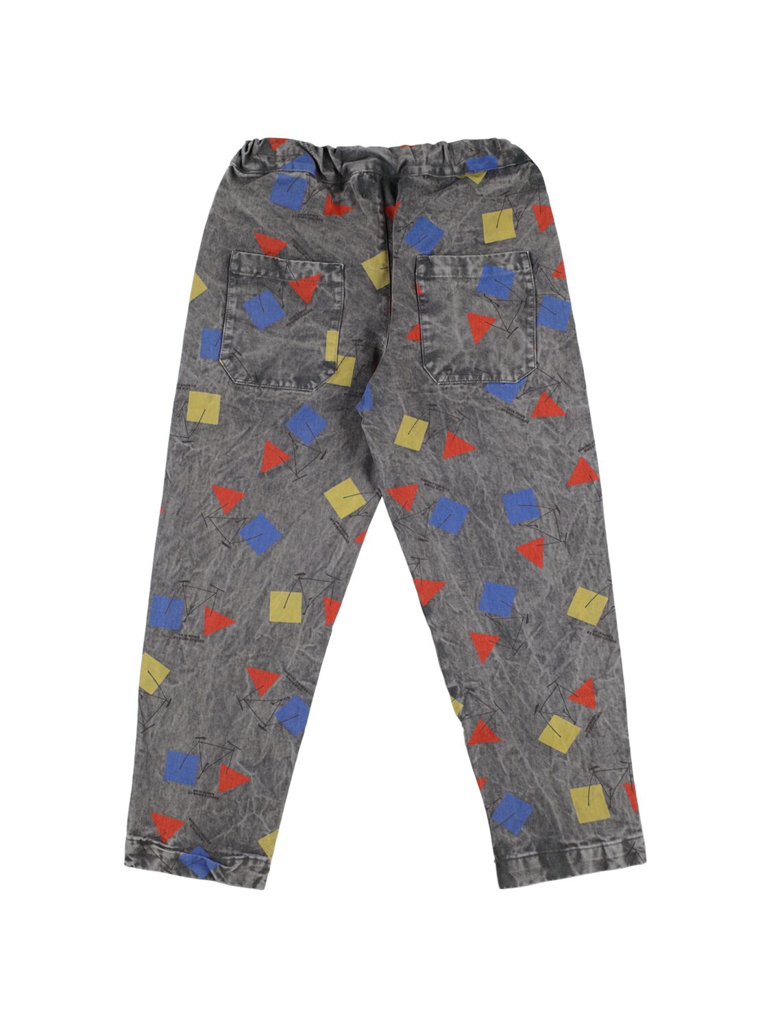 Shop Bobo Choses All Over Print Stretch Cotton Jeans In Grey