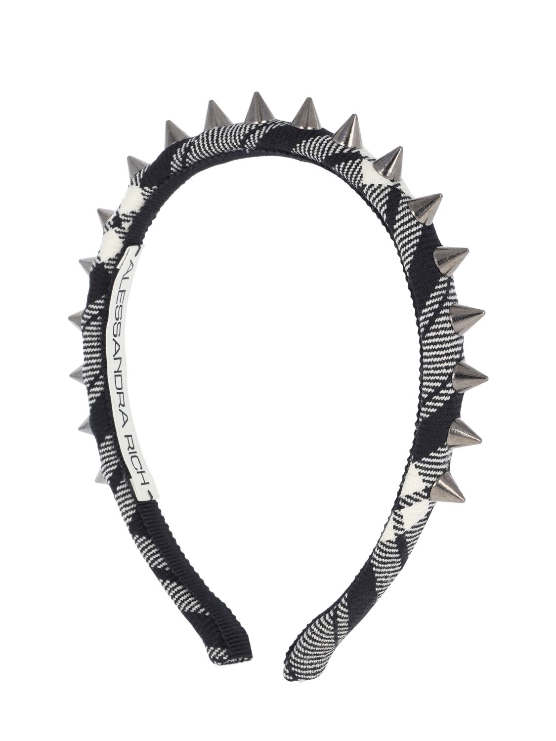 Image of Tartan Headband W/ Spikes