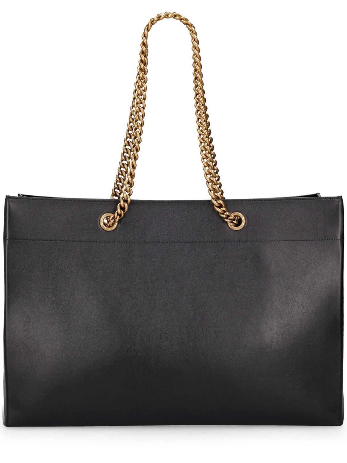 Shop Balenciaga Large Duty Free Leather Tote Bag In Black