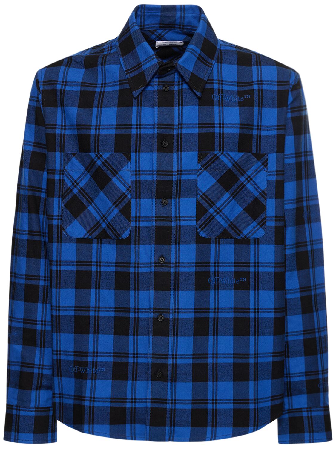 Image of Check Flannel Cotton Shirt