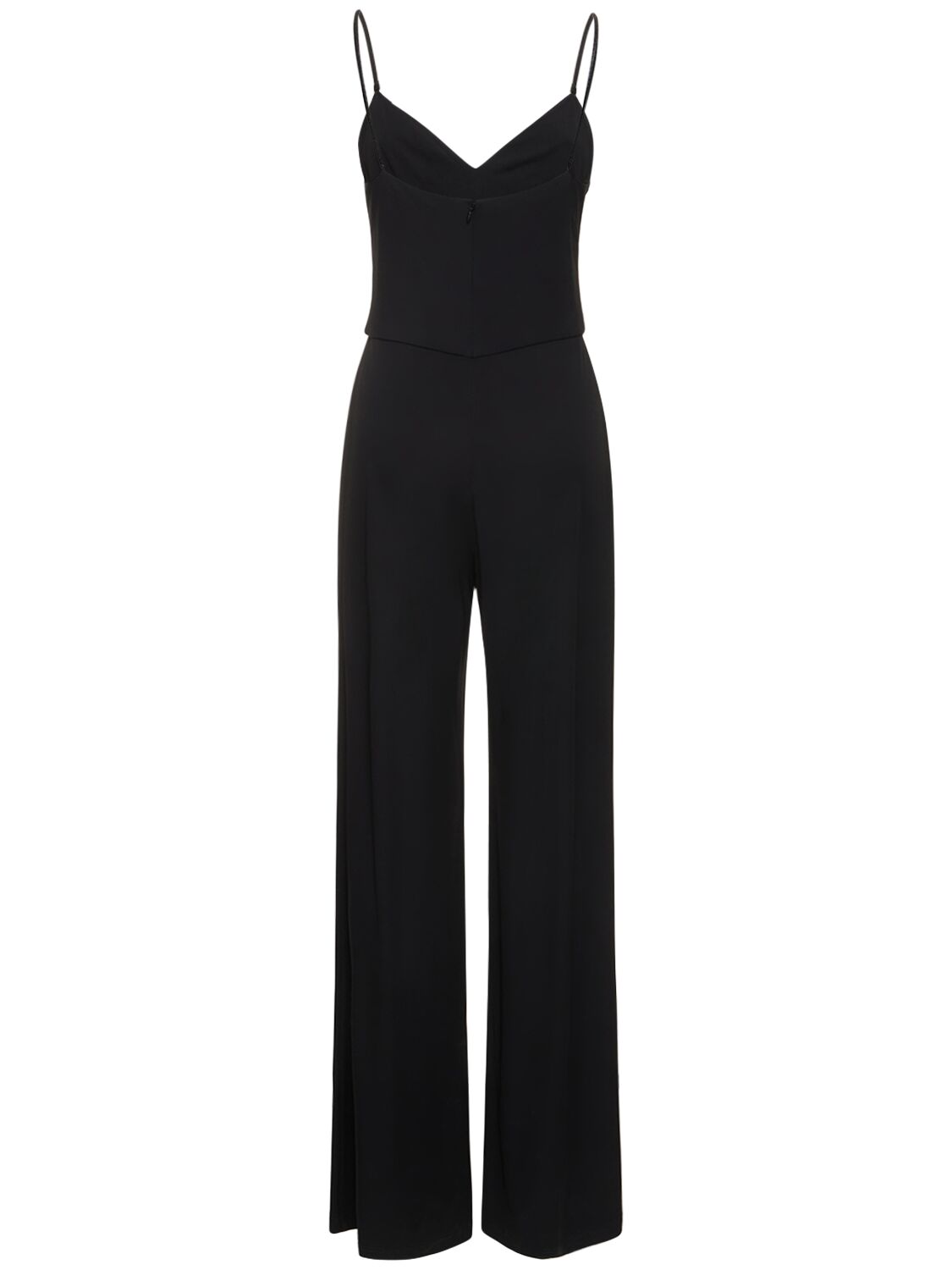Shop Ralph Lauren Crossed Cady Jumpsuit In Black