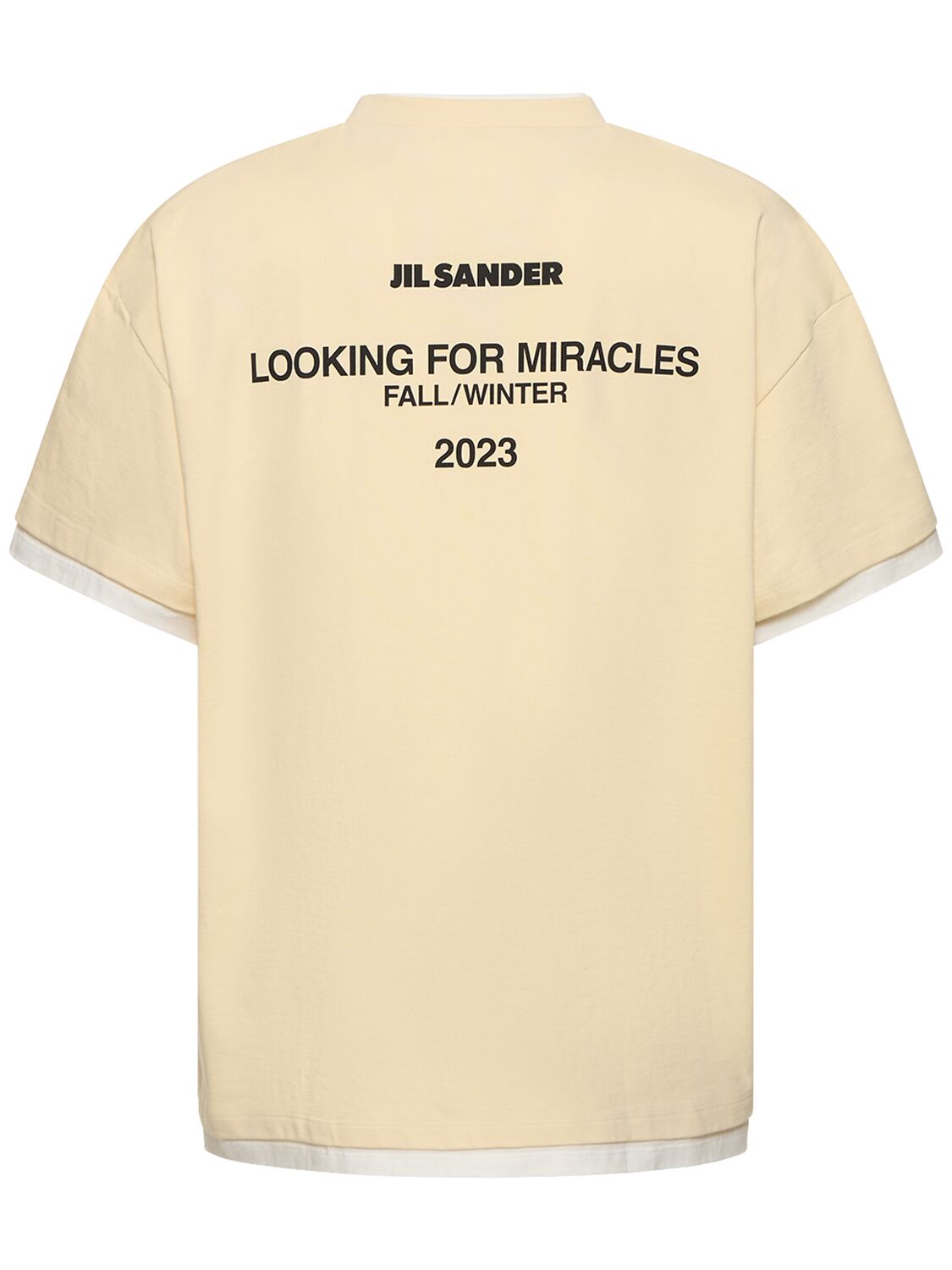 T-shirt En Jersey De Coton Imprimé Logo - JIL SANDER - Modalova