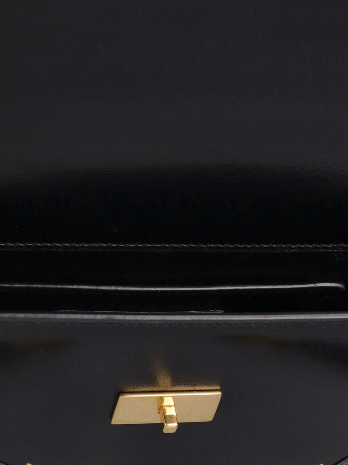 Shop Saint Laurent Mini Manhattan Leather Crossbody Bag In Black