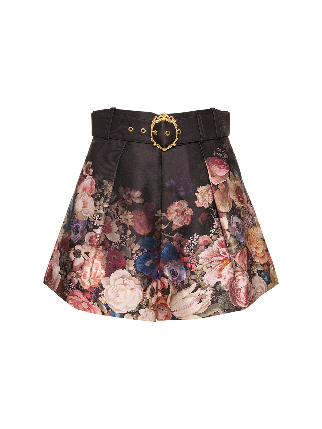 ZIMMERMANN LUMINOSITY TUCK SILK BLEND MINI SHORTS