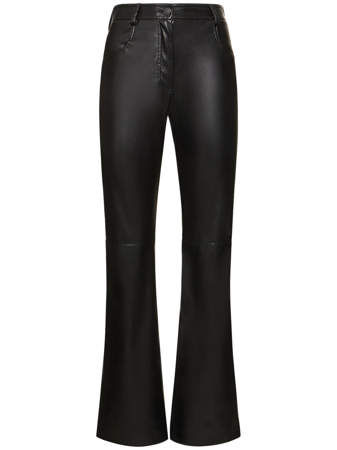 Faux Leather Straight Pants – WOMEN > CLOTHING > PANTS