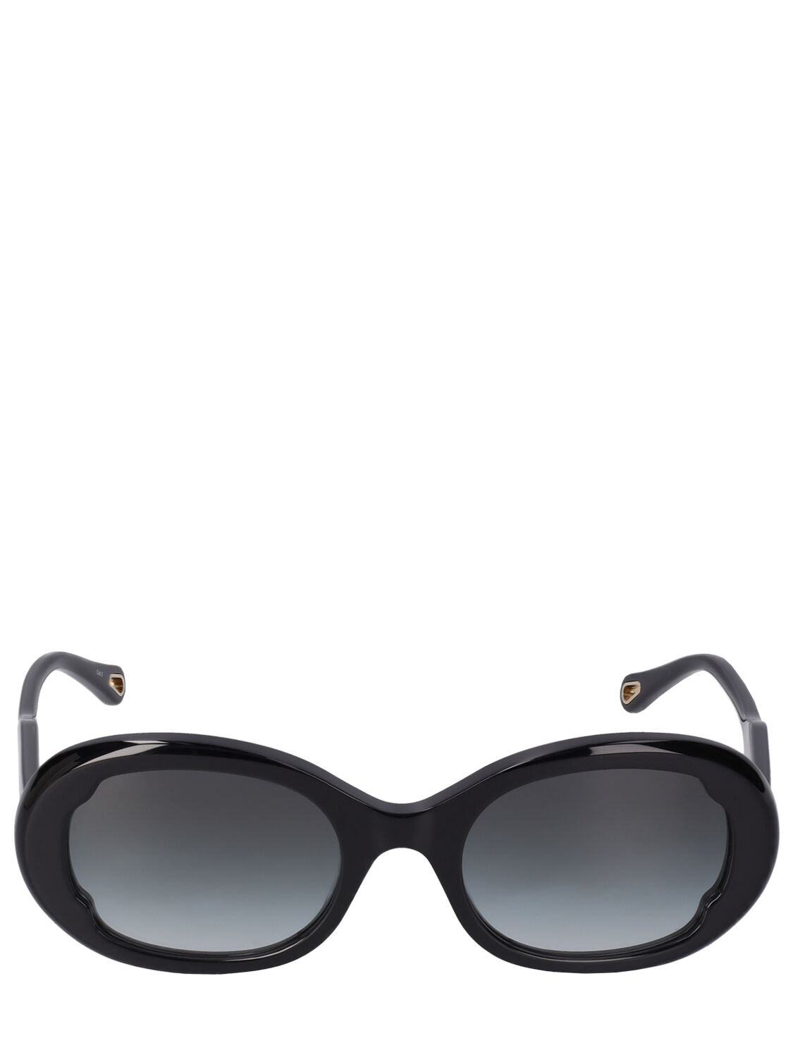 Chloé Honoré Round Bio-acetate Sunglasses In Black,grey