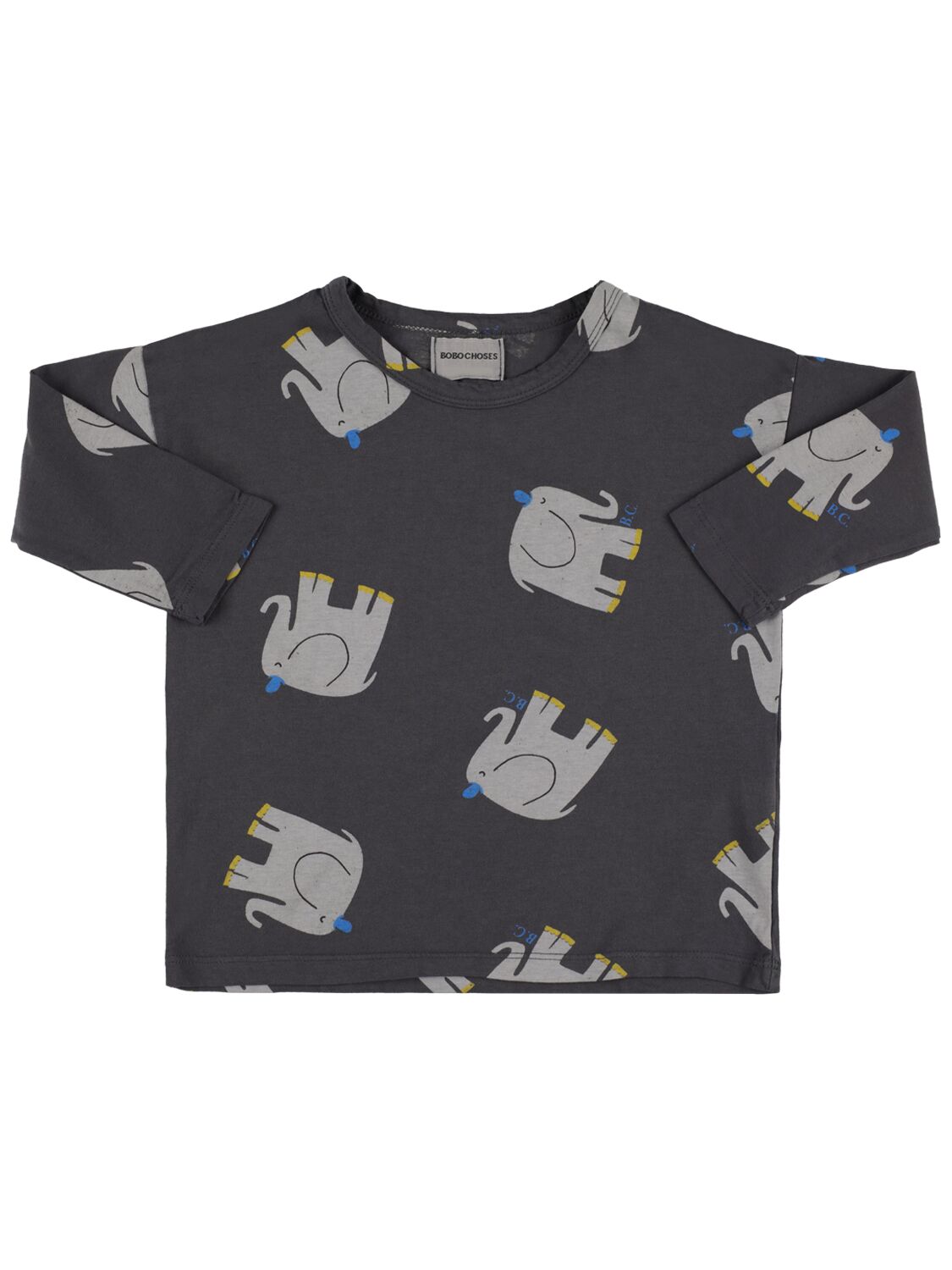 Elephant Print Organic Cotton T-shirt – KIDS-BOYS > CLOTHING > T-SHIRTS